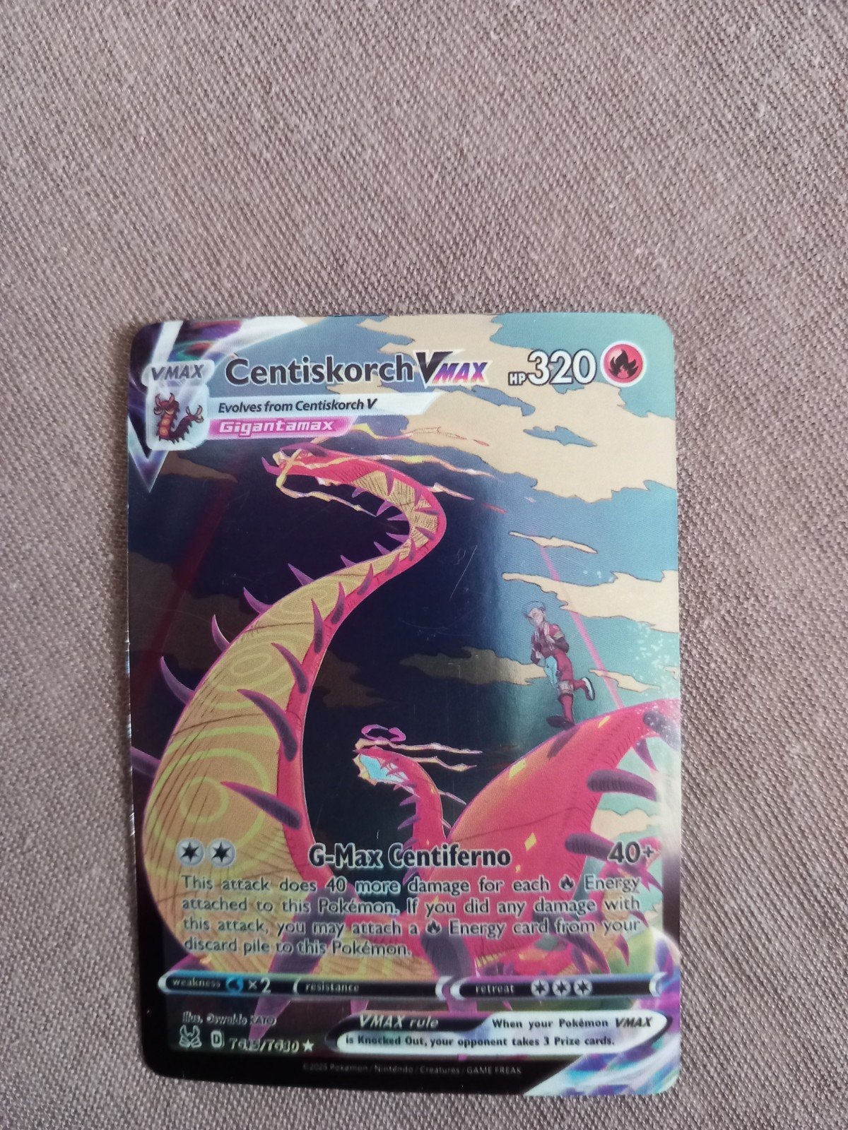 centiskorch Vmax, Ophalen of Verzenden, Zo goed als nieuw, Losse kaart, Foil