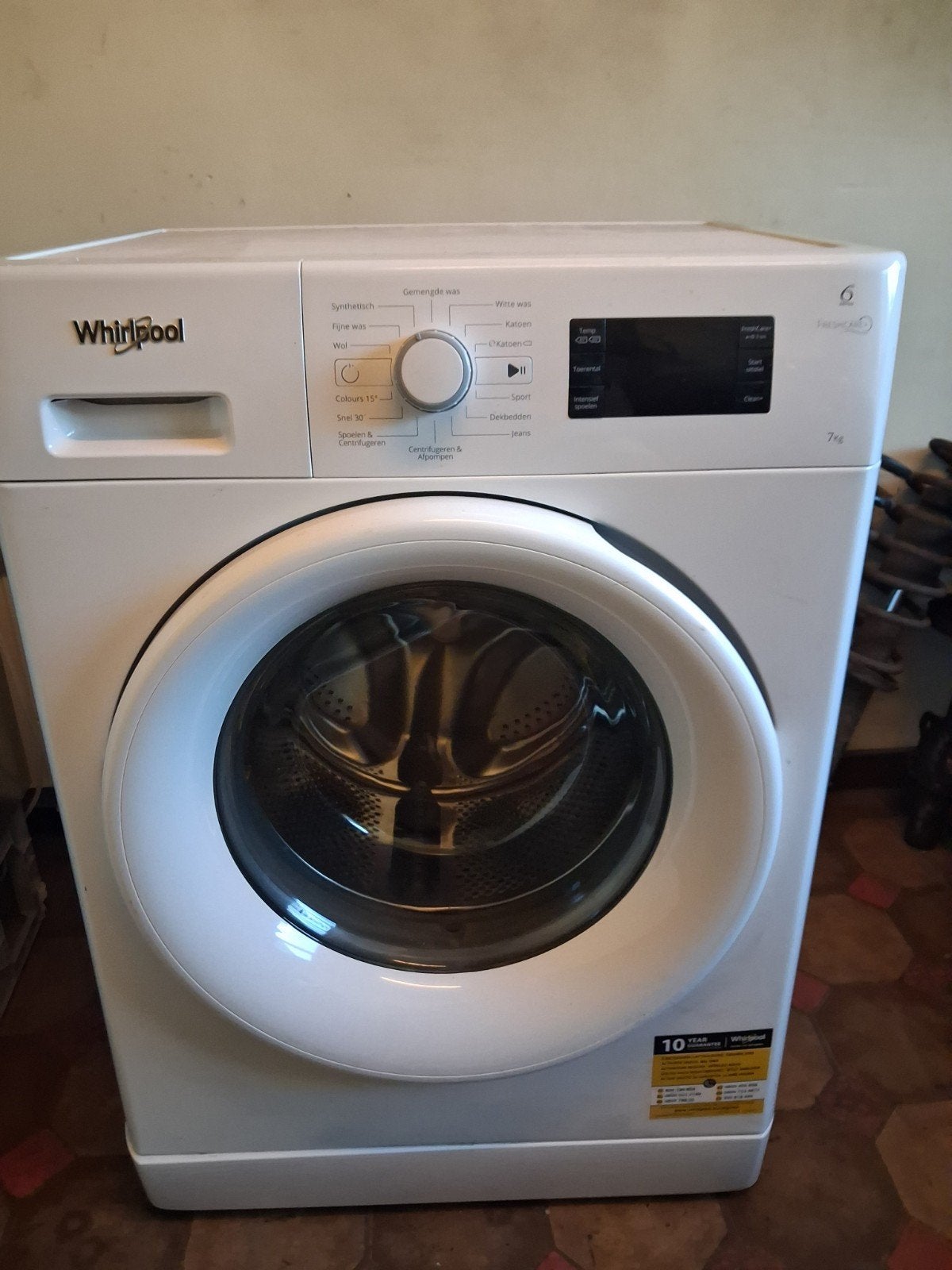 Prima Whirlpool wasmachine !!, Ophalen of Verzenden, Zo goed als nieuw, 85 tot 90 cm, 1200 tot 1600 toeren