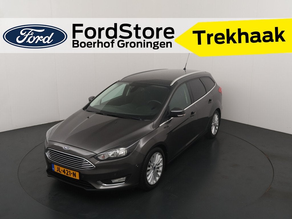 Ford FOCUS Wagon EcoBoost 125 pk Titanium | Trekhaak | Voorr, Auto's, Ford, 12 maanden, Stof, Gebruikt, Origineel Nederlands