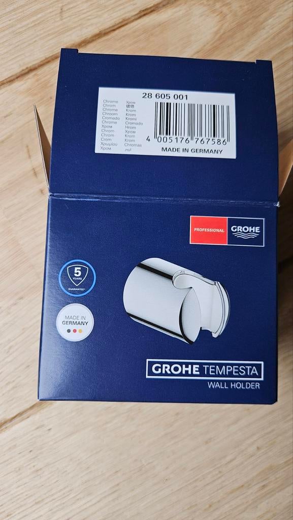Grohe Tempesta wanddouche houder, Ophalen of Verzenden, Nieuw, Chroom, Douche