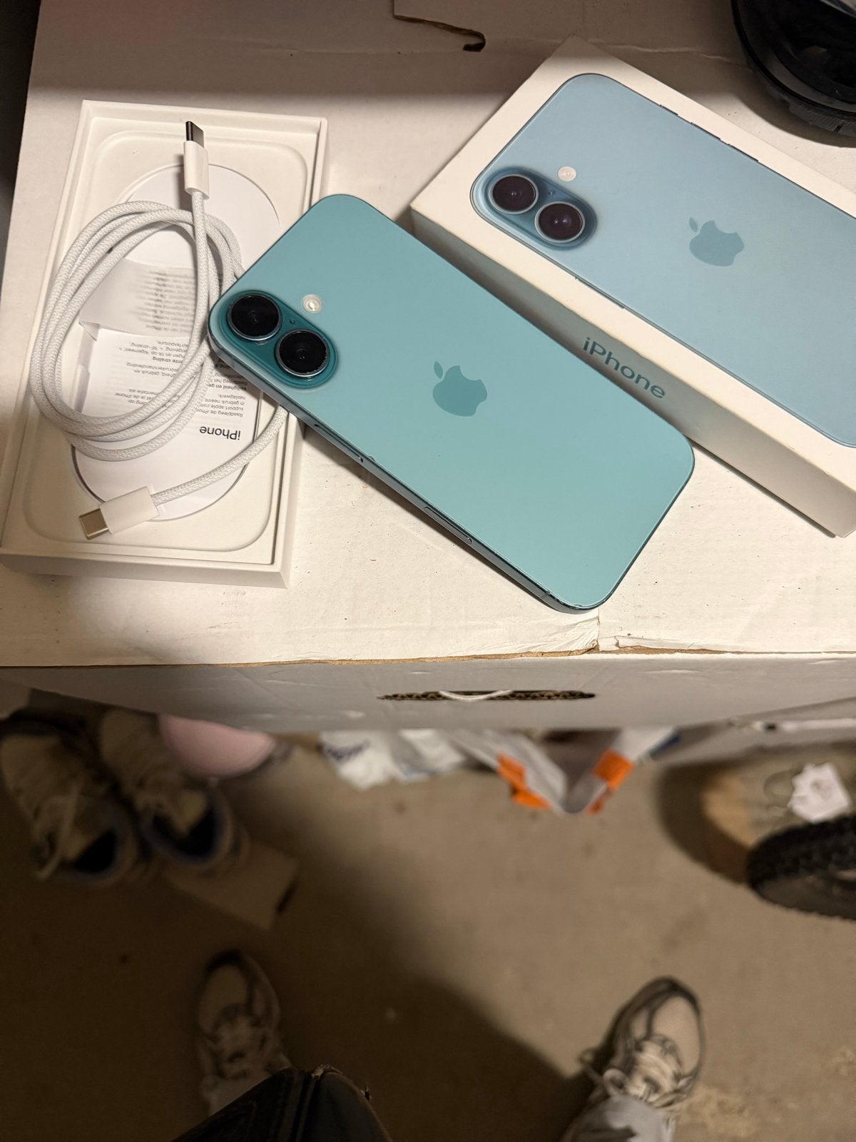 iPhone 16 128GB - Zo goed als nieuw, Telecommunicatie, Mobiele telefoons | Apple iPhone, 128 GB, Blauw, IPhone 16, Ophalen of Verzenden