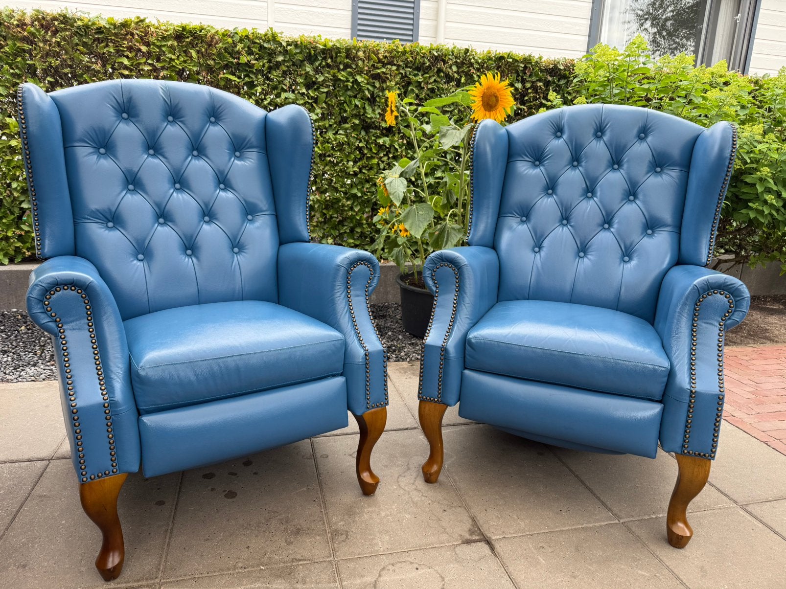 Chesterfield relax fauteuils als nieuw leer gratis bezorging