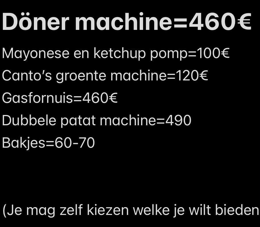 Horeca Keukenapparatuur: Döner machine, Gasfornuis, etc., Ophalen, Gebruikt, Fornuis, Frituur en Grillen