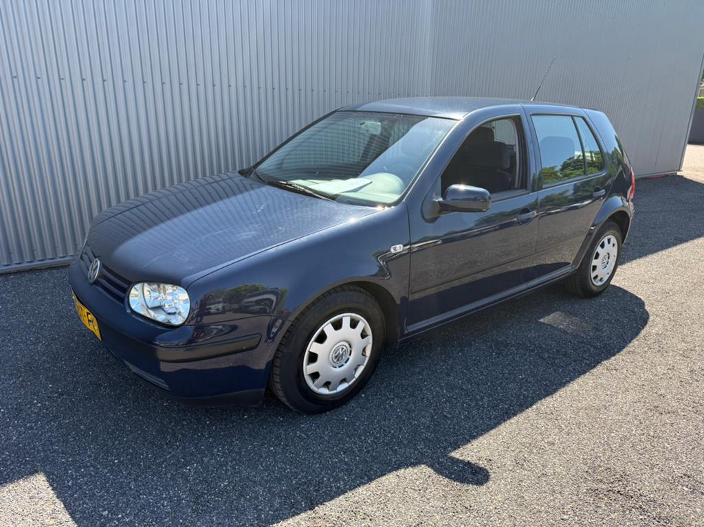 Volkswagen Golf 1.4 55KW 2002 Blauw Airco 1e eigenaar, Auto's, Voorwielaandrijving, 15 km/l, 74 pk, Origineel Nederlands
