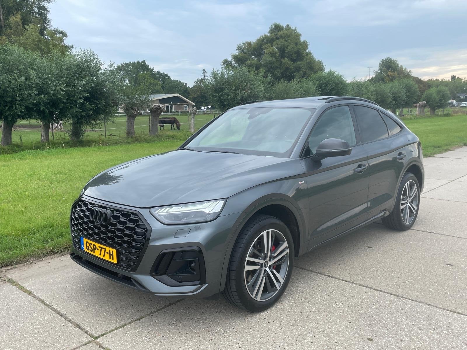 Audi Q5 55 TFSIe Sportback,Autom,Pano,Leder,S-Line, Auto's, Audi, Automaat, 136 pk, Vierwielaandrijving, 2050 kg