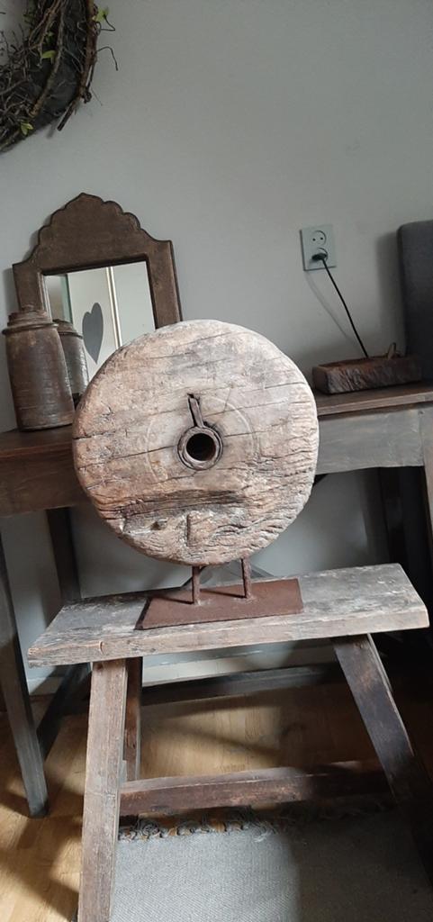 Houten wiel Aura Peeperkorn, Huis en Inrichting, Woonaccessoires | Overige, Hout, Ophalen of Verzenden, Bruin, Landelijk