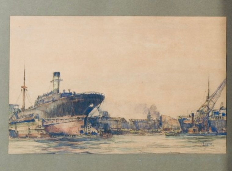 Gemengde techniek Gerard Wiegman  1875 Rotterdam, Verzenden