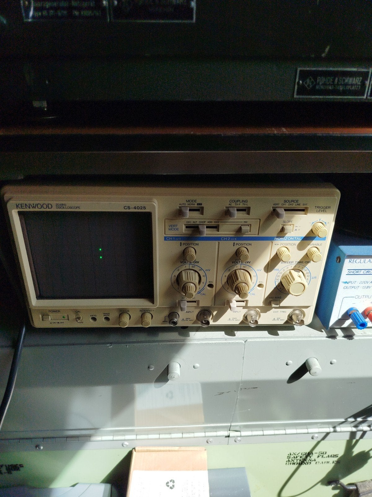 Kenwood CS-4025 Oscilloscoop - 20MHz Dual Trace, Ophalen of Verzenden, Gebruikt, Elektriciteit