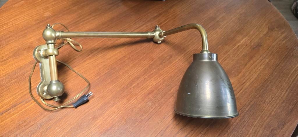 Koperen wandlamp, Huis en Inrichting, Lampen | Wandlampen, Ophalen of Verzenden
