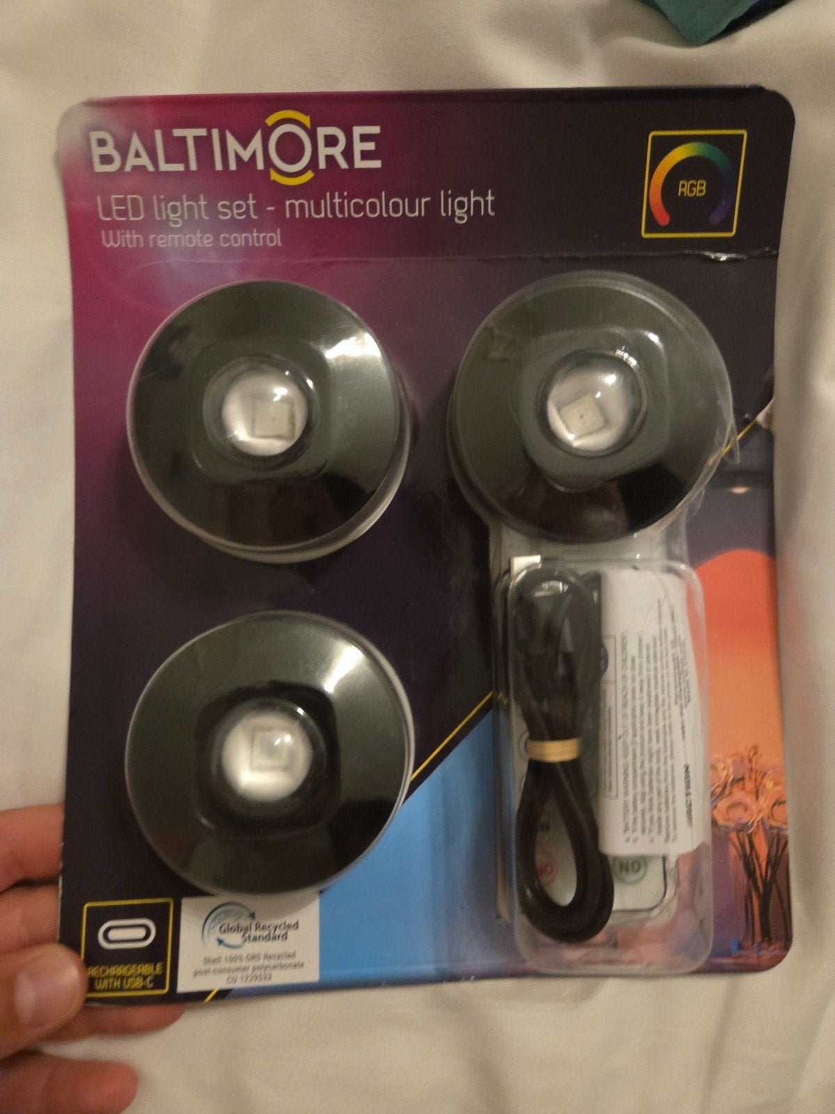 BALTIMORE LED lichtset - RGB licht met afstandsbedien, Overige merken, Met afstandsbediening, Meerkleurig, Nieuw