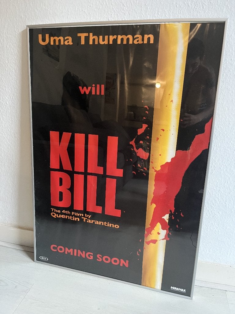 original teaser promotional poster Kill Bill (2003), Rechthoekig Staand, Met lijst, Nieuw, Ophalen of Verzenden