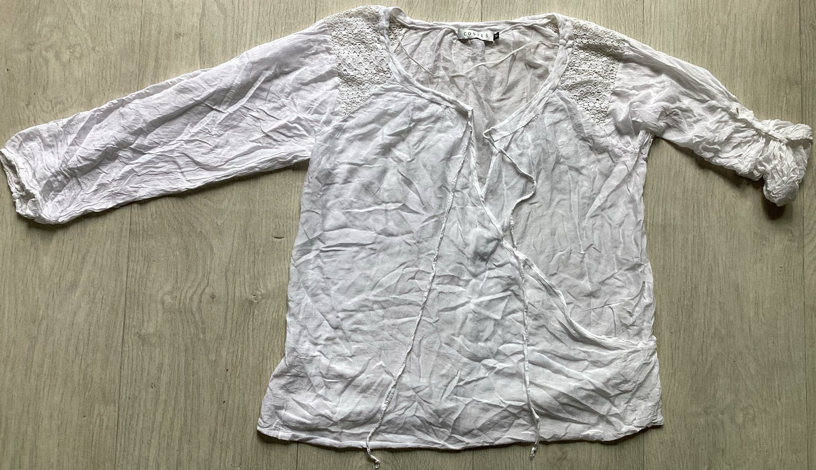 Witte blouse top Maat XL van Costes (The Sting), The Sting, Wit, Maat 46/48 (XL) of groter, Ophalen of Verzenden