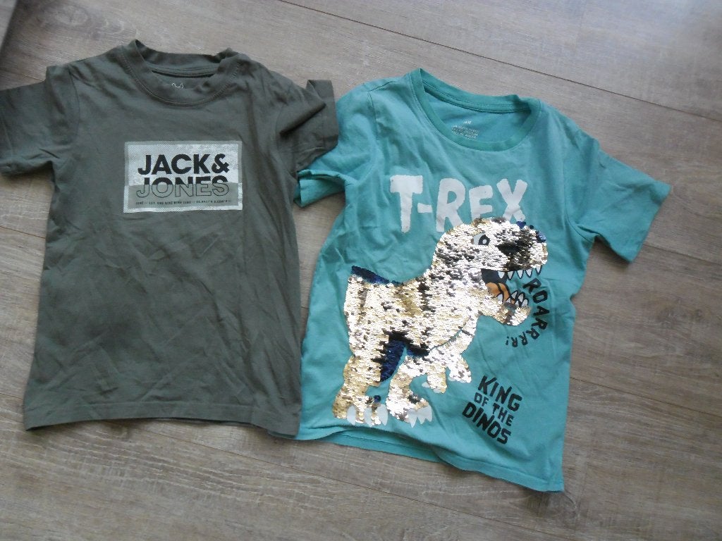 2 stuks z.g.a.n. jongens shirts Maat 122-128, Ophalen of Verzenden, Zo goed als nieuw, Shirt of Longsleeve, Jongen