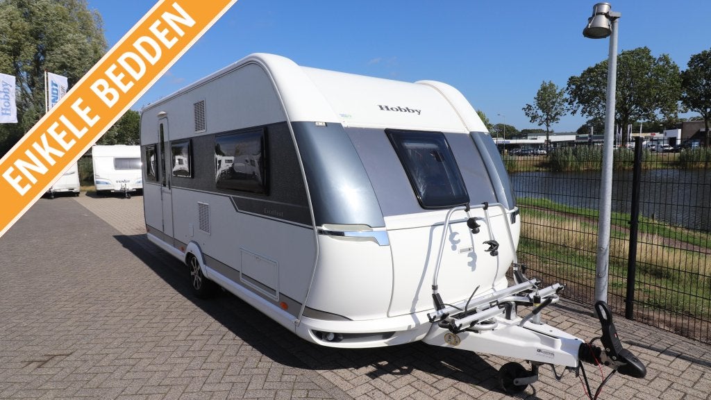 Hobby Excellent 495 UL BJ. 2016 Enkele bedden / Mover, Caravans en Kamperen, Caravans, Rondzit, Hobby, Bedrijf, Tot en met 3