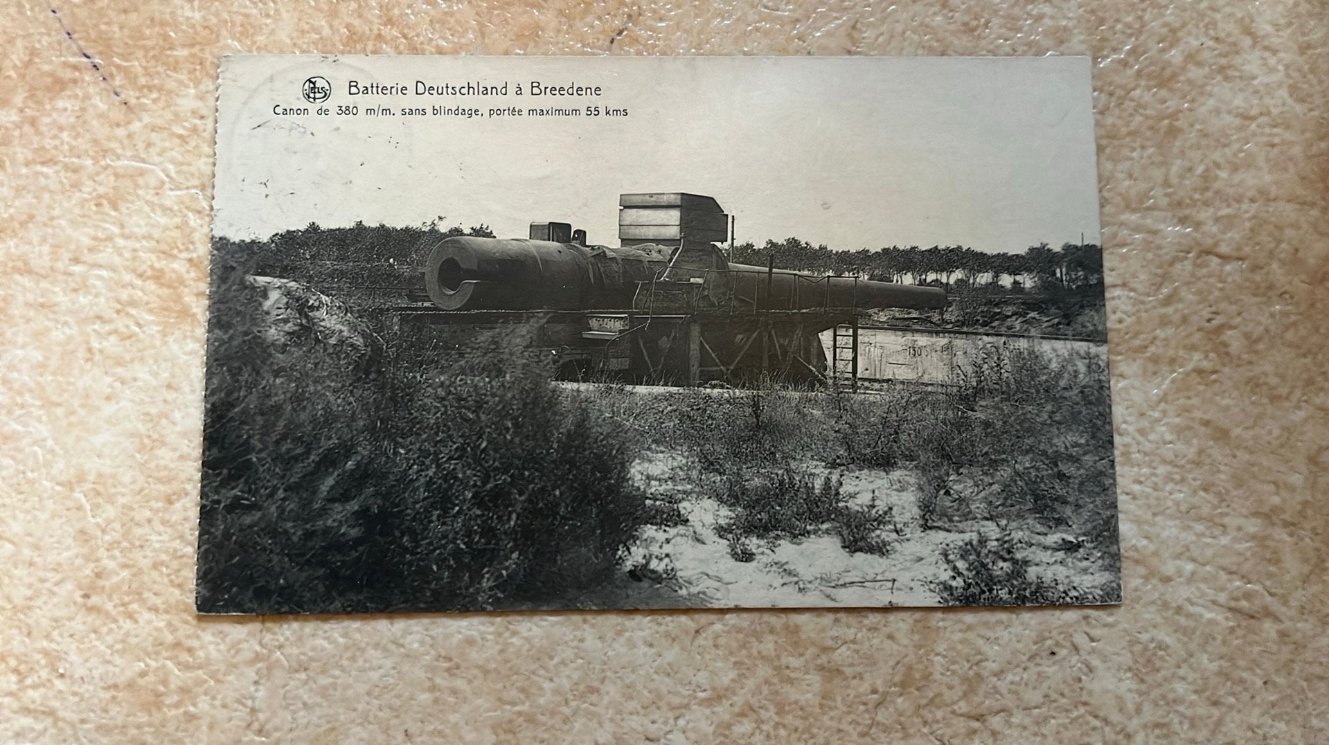 Duits lucht afweer kanon Bredene 1924, Ophalen of Verzenden, Landmacht, Overige gebieden, Overige typen