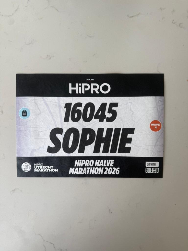 Startnummer Utrecht halve marathon 2026, Ophalen of Verzenden, Zo goed als nieuw, Overige typen, Overige merken