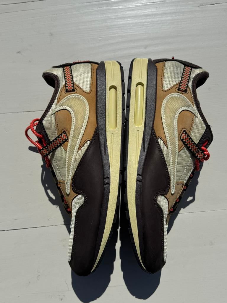 Nike Air Max 1 Travis Scott Baroque Brown 47,5 Eu, Overige kleuren, Ophalen of Verzenden, Sneakers of Gympen, Zo goed als nieuw