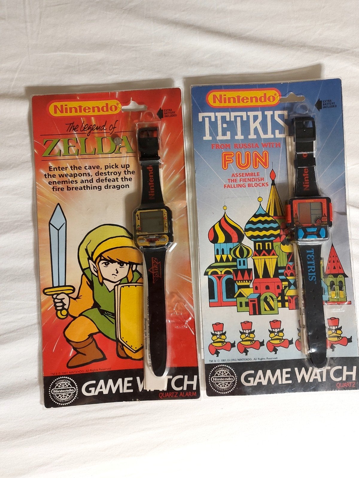Nintendo Nelsonic game watch Zelda en Tetris 1991, Spelcomputers en Games, Avontuur en Actie, 1 speler, Ophalen of Verzenden, Zo goed als nieuw