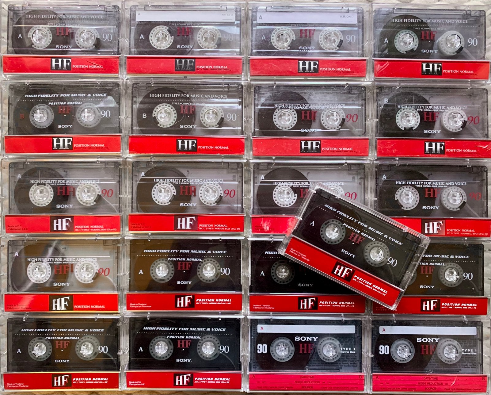 Onbeschreven 21x Sony HF90 cassettebandjes HF-90 HF 90 C90, Cd's en Dvd's, Gebruikt, Sony Europe BV, 2 t/m 25 bandjes, Ophalen of Verzenden