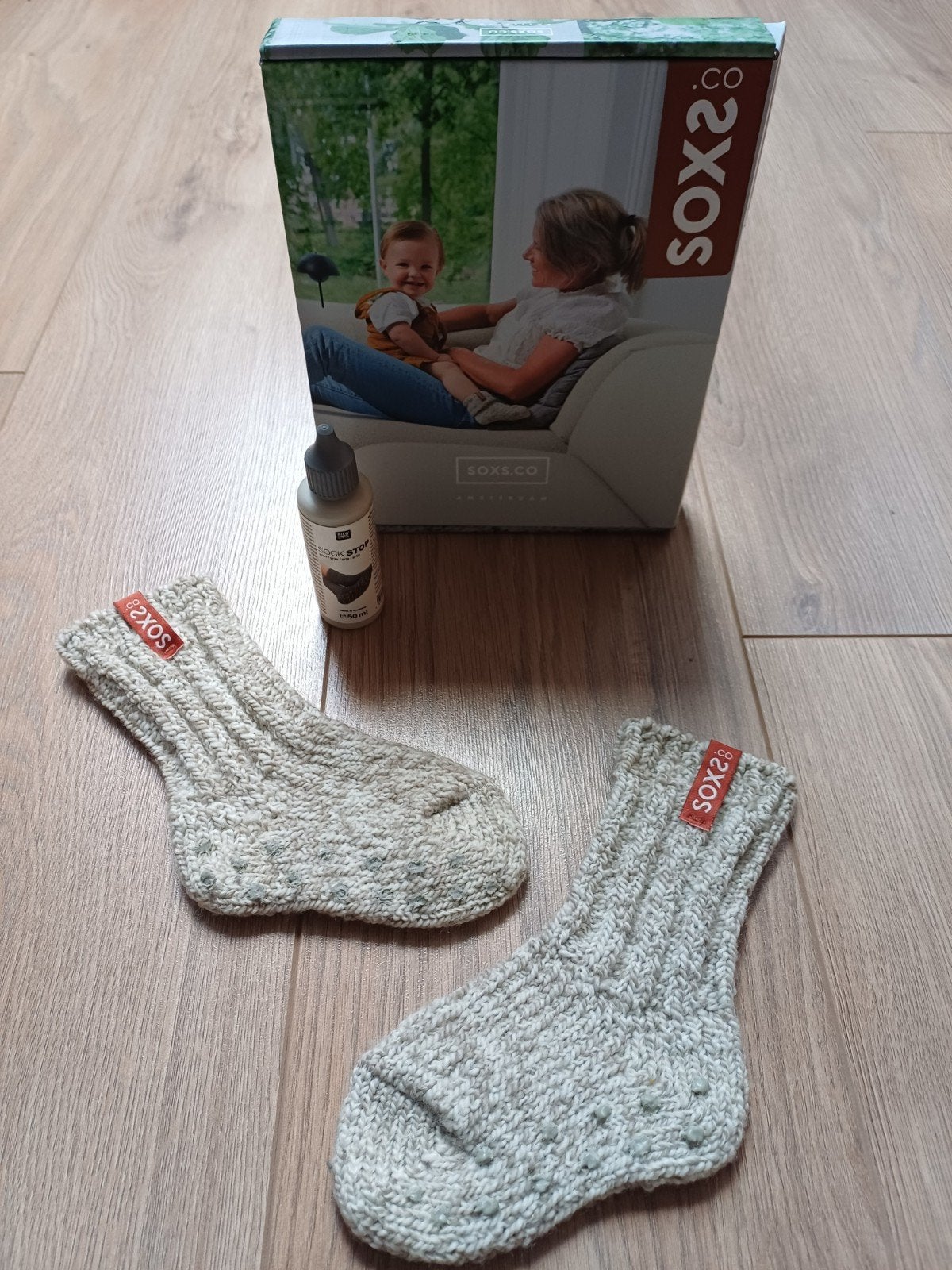 SOXS.CO babysokjes met antislip - Nieuw in doos, Ophalen of Verzenden, Nieuw, SOXS.CO, Jongetje of Meisje