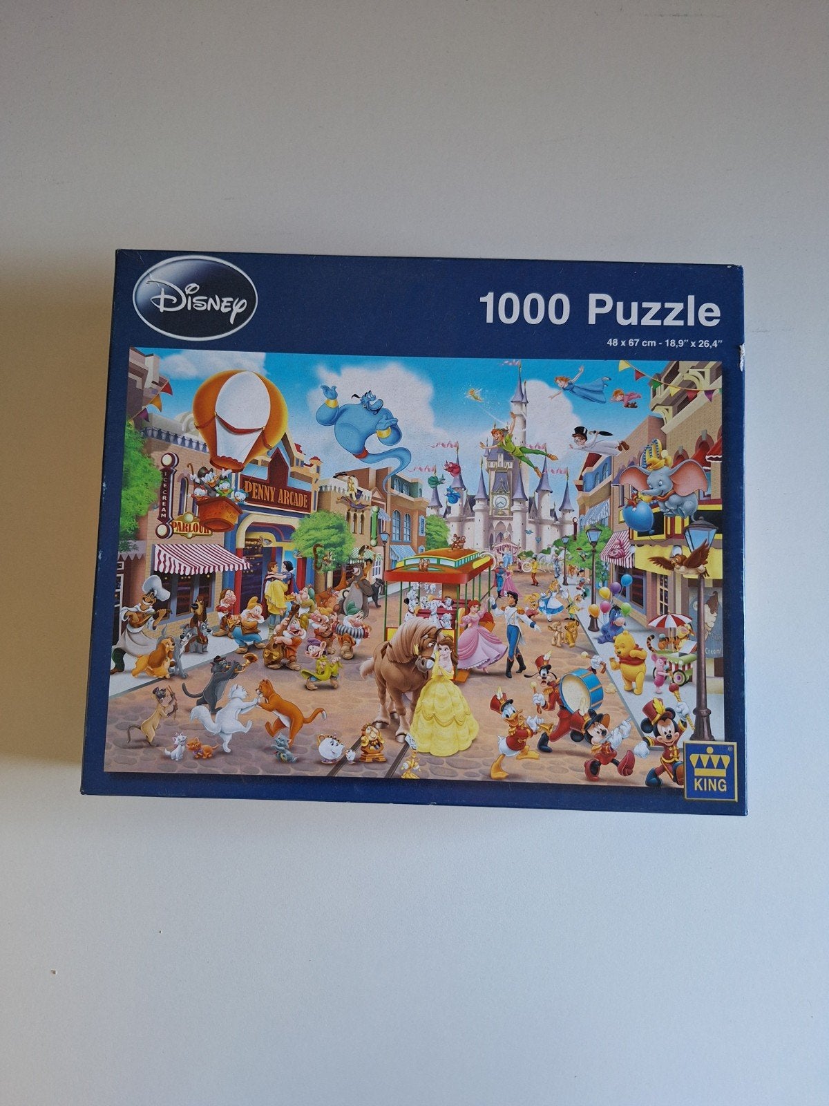 King Disney puzzel, Hobby en Vrije tijd, Denksport en Puzzels, Ophalen of Verzenden, 500 t/m 1500 stukjes, Zo goed als nieuw, Legpuzzel