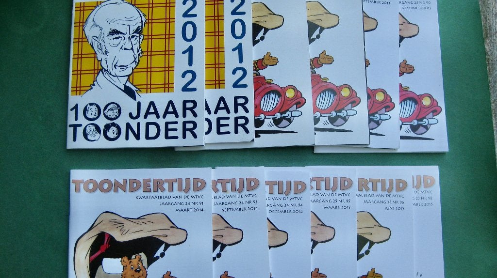 21 x Toondertijd, kwartaalblad MTVC, Meerdere stripboeken, Ophalen of Verzenden, Nieuw