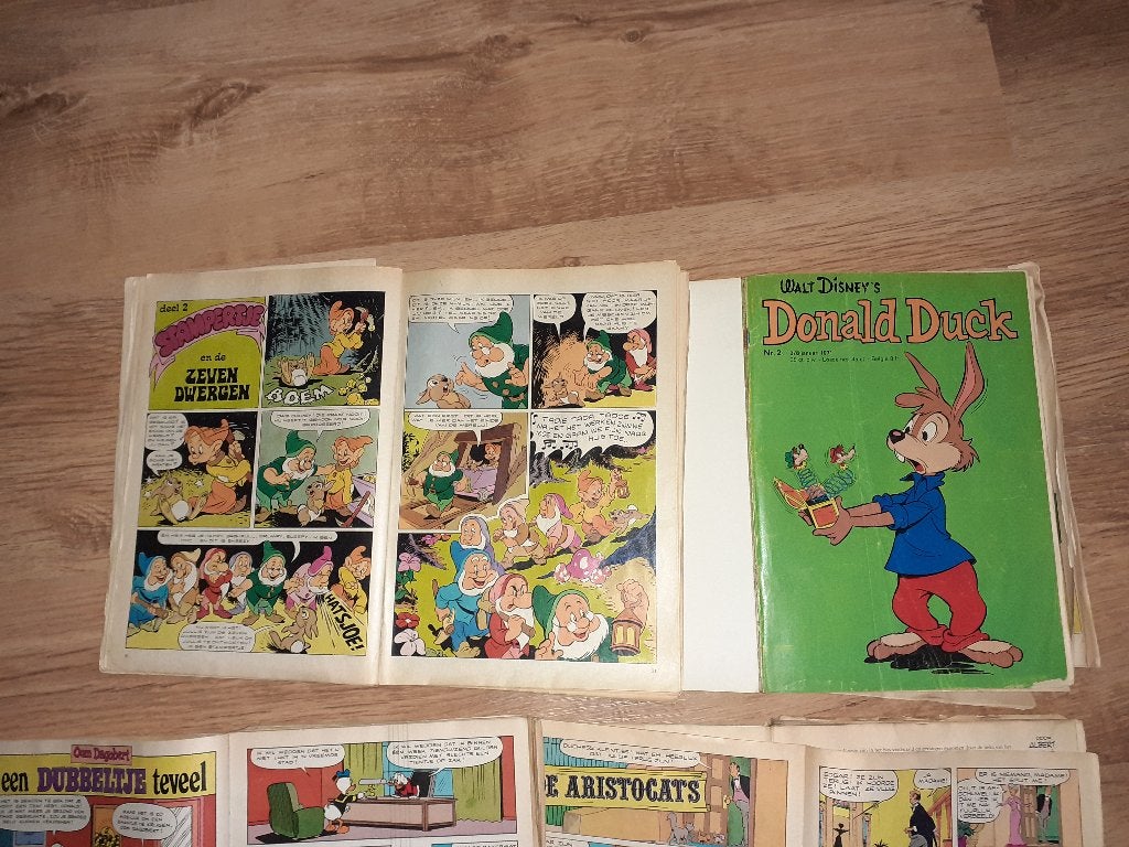 weekblad Donald Duck jaargang 1971 t/m 1973, Complete serie of reeks, Donald Duck, Ophalen, Gelezen