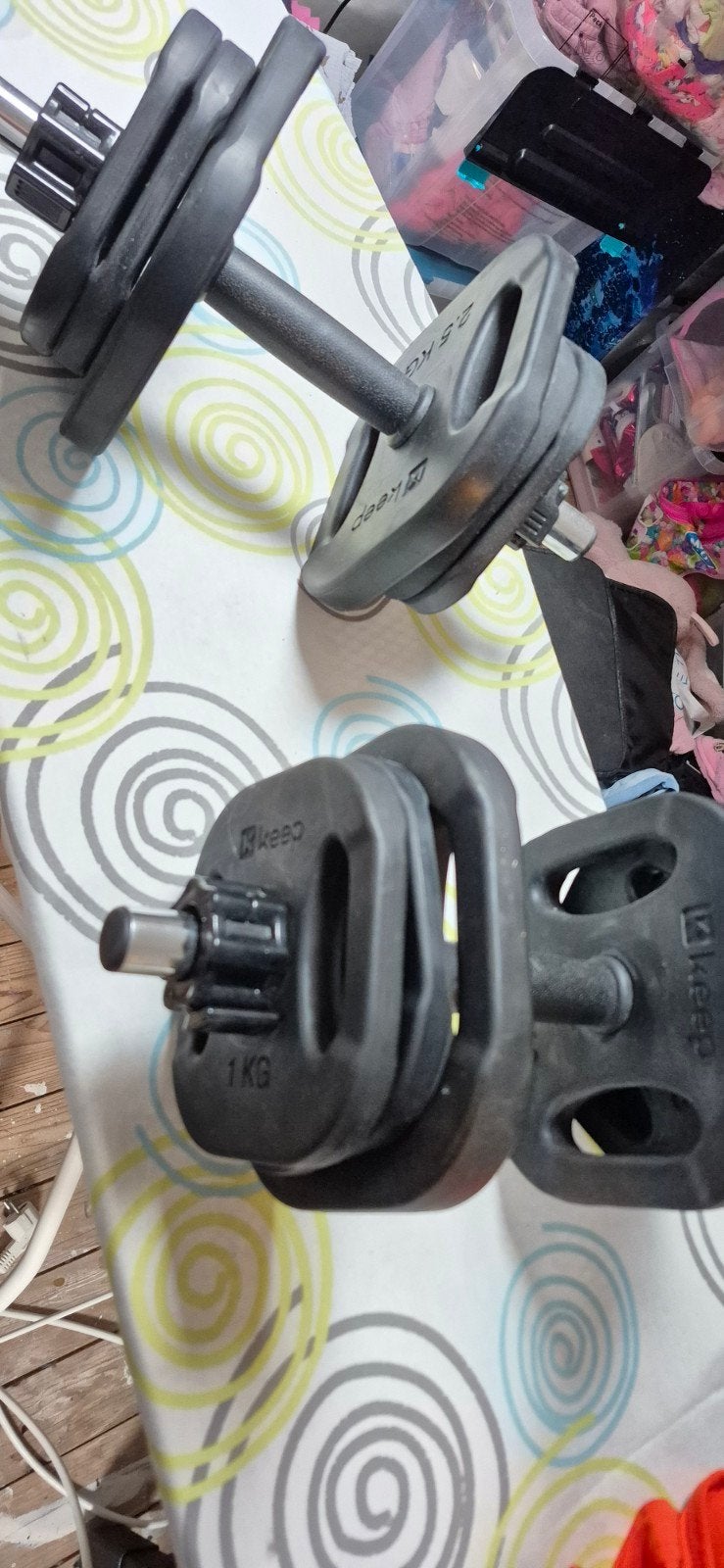 Dumbels, Ophalen, Gebruikt, Dumbbell
