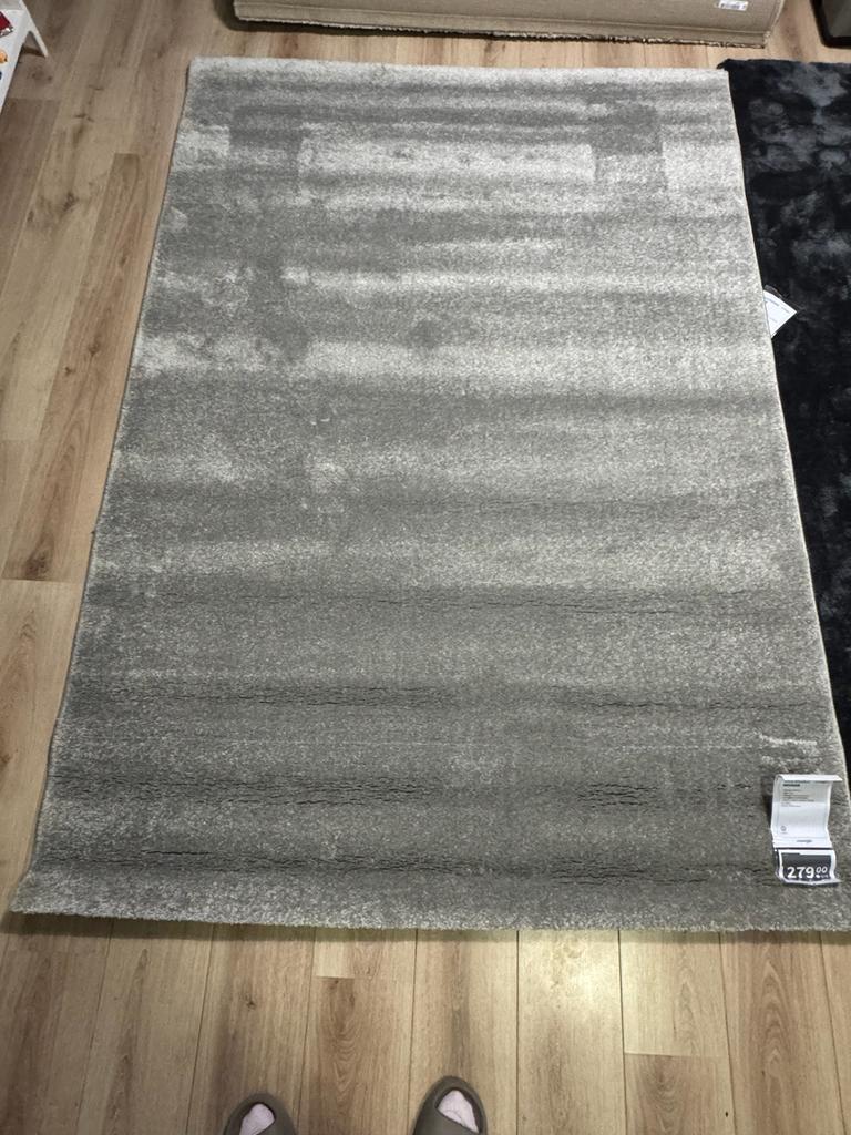 Nieuw Grijs Vloerkleed CarpetRight 160 x 230 cm, 150 tot 200 cm, Ophalen of Verzenden, Grijs, Rechthoekig