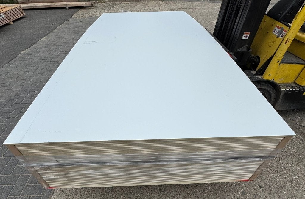 Multiplex 10mm 310x153 wit-grijs WBP, Tuin en Terras, Palen, Balken en Planken, Nieuw, Overige typen, 250 cm of meer, Ophalen