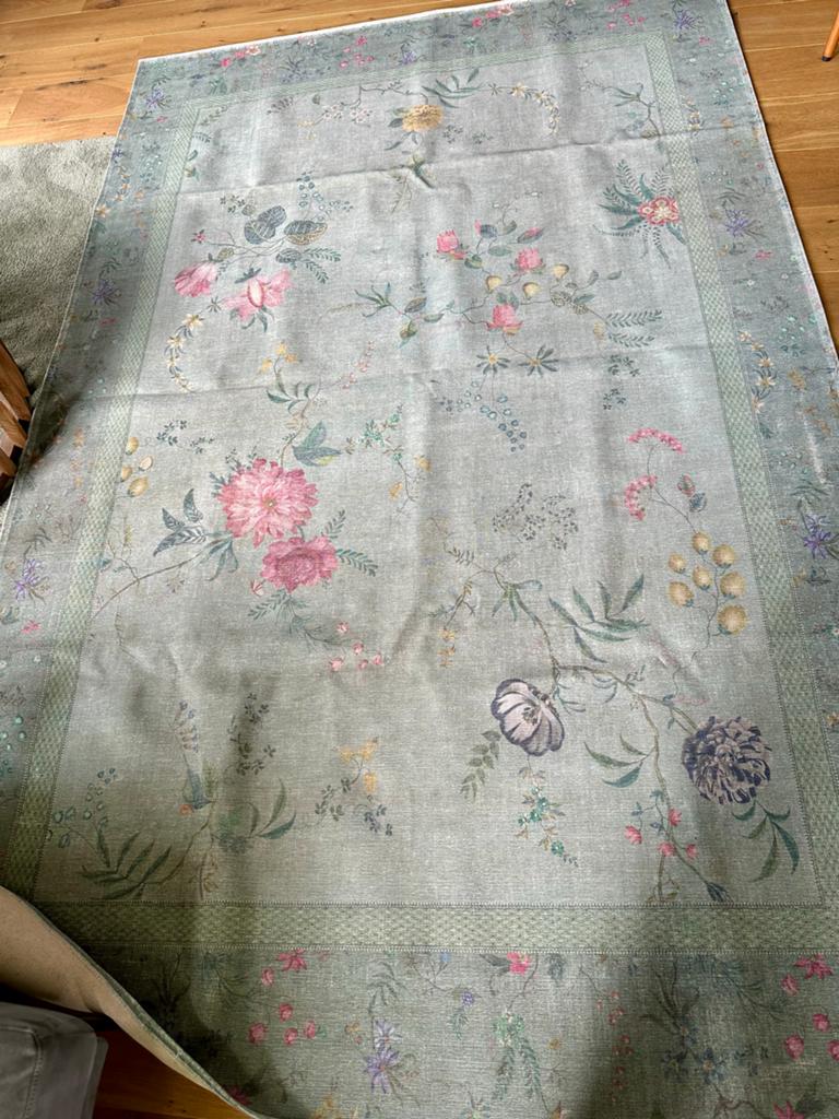 Vloerkleed Fleur Grandeur by Pip Studio Groen, Huis en Inrichting, Ophalen of Verzenden, Zo goed als nieuw, 200 cm of meer, Rechthoekig