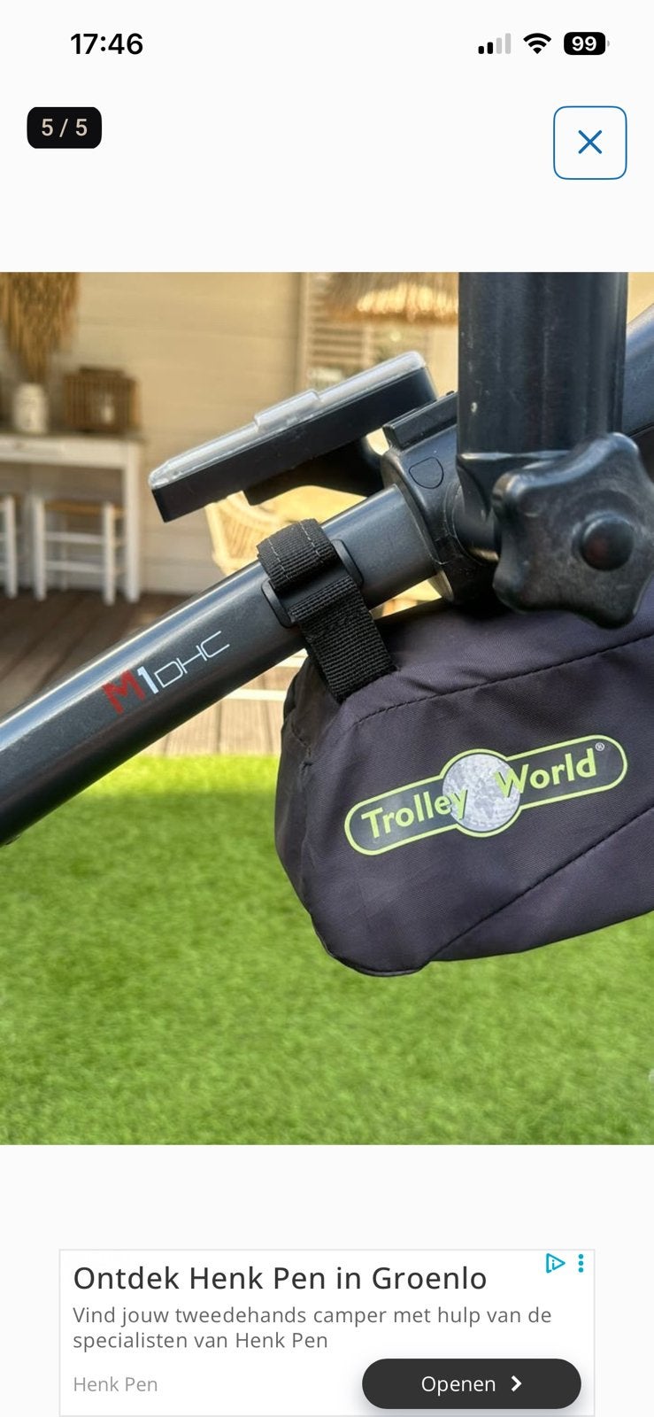 Electrische golftrolley- Motocaddy M 1, Ophalen, Zo goed als nieuw, Golfkar