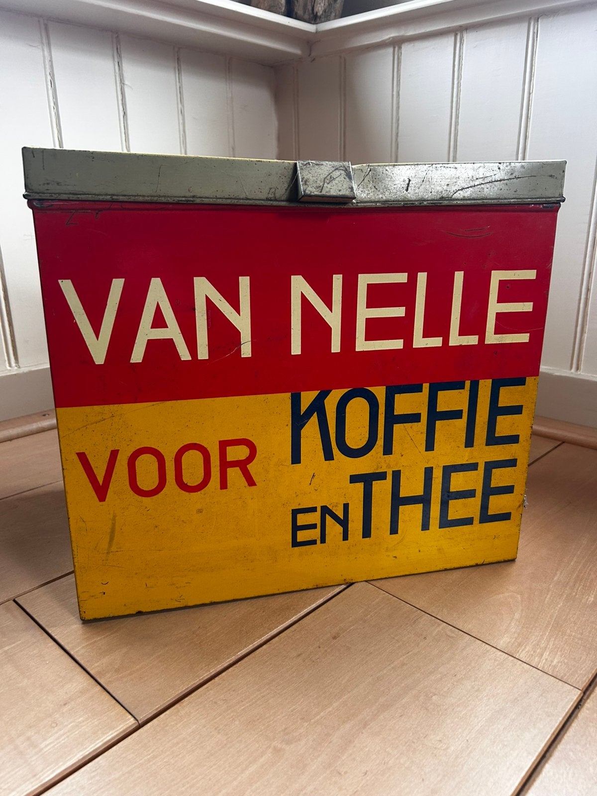 Vintage van nelle blik voor koffie en thee., Ophalen of Verzenden