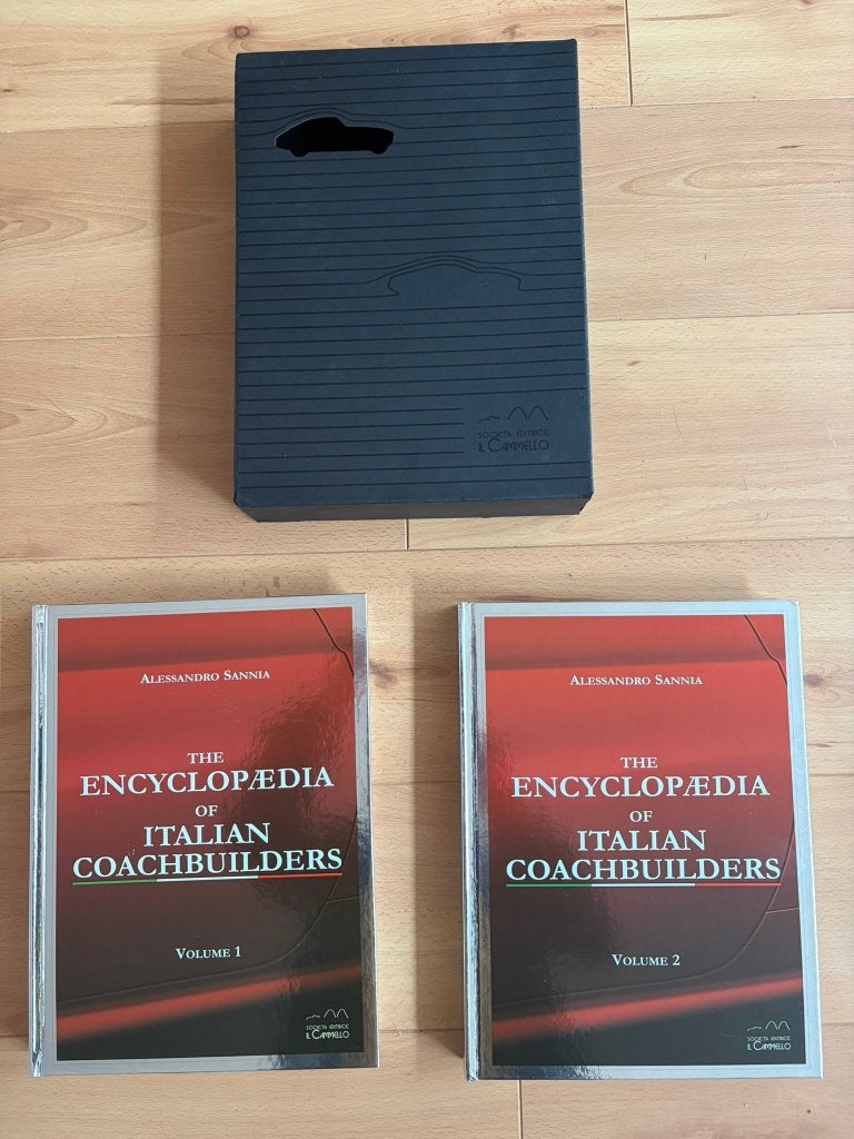 The Encyclopaedia of Italian Coachbuilders - 2 delen, Ophalen of Verzenden, Zo goed als nieuw, Ferrari, Alessandro Sannia