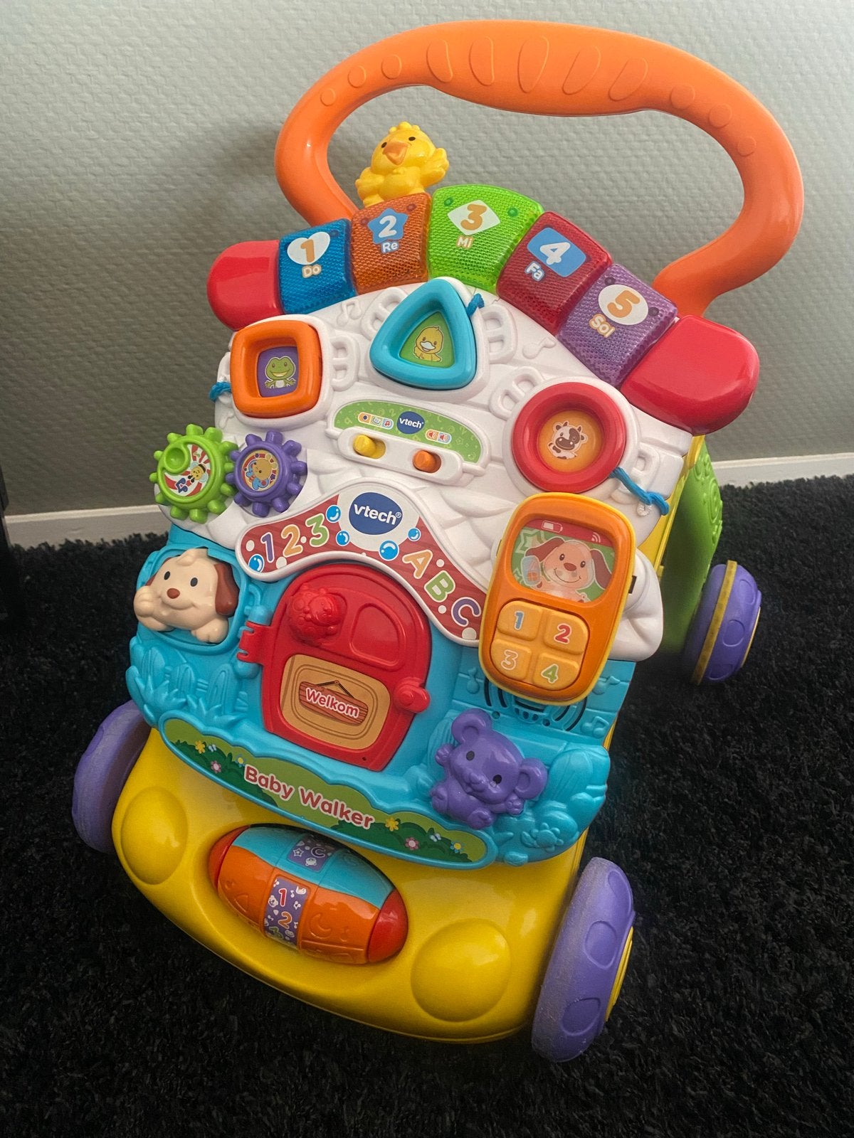 VTech Baby Walker - Interactieve Loopwagen met Geluid, Ophalen, Zo goed als nieuw, Overige typen, Met licht
