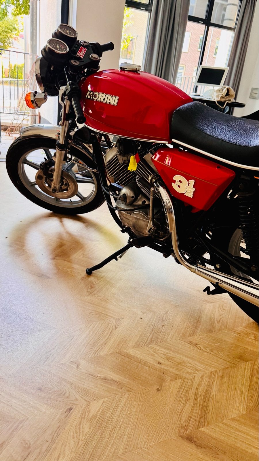 Volledig gerestaureerde Moto Morini 3 1/2 uit 1978, 2 cilinders, Occasion, Overig, Minimaal motorrijbewijs A2