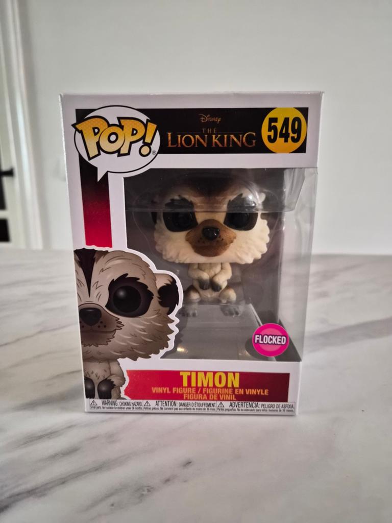Funko Pop! The Lion King 549 Timon Flocked, Ophalen of Verzenden, Zo goed als nieuw