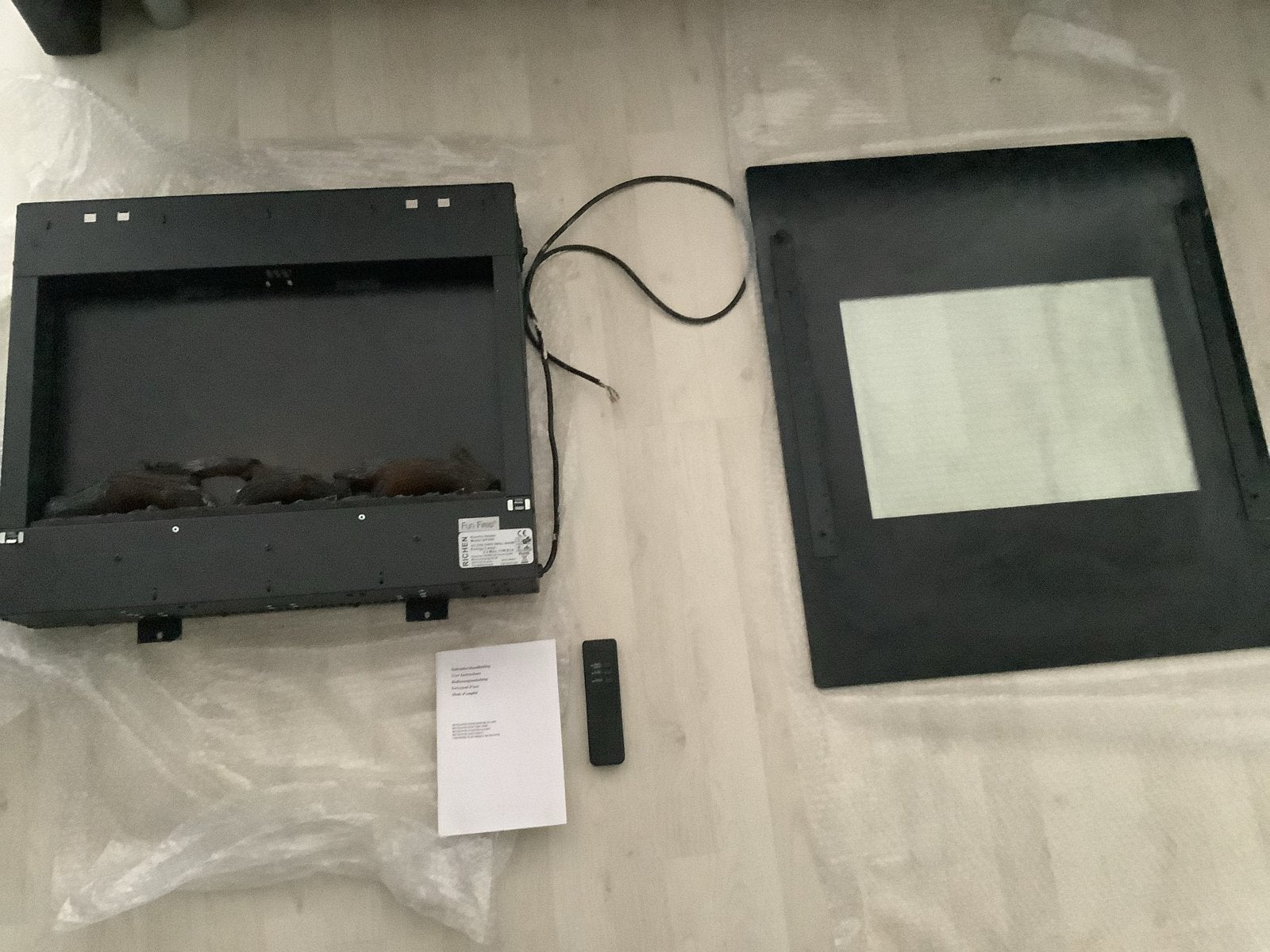 Elektrische haard Fun Fires EF28A met afstandsbediening, Ophalen of Verzenden, Zo goed als nieuw, Inbouwhaard, Elektrische haard