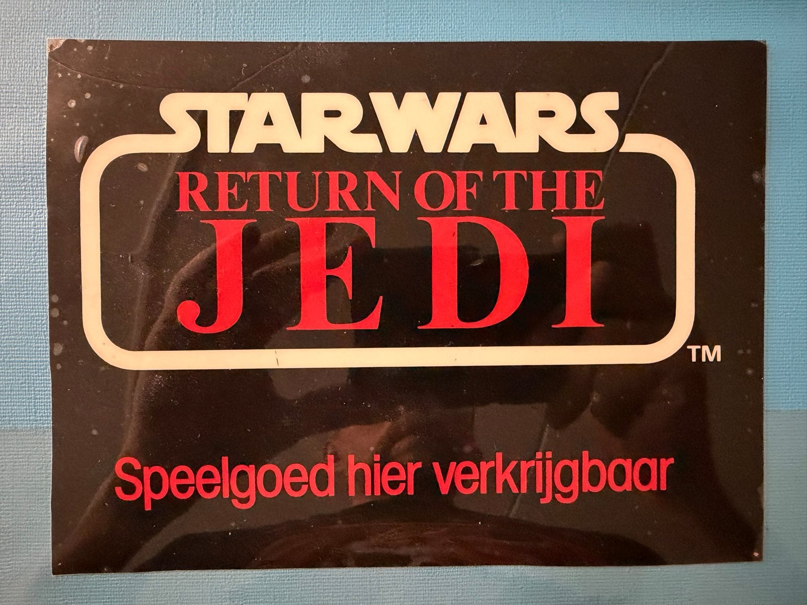 Star Wars Vintage Winkeliers Sticker Raamsticker 1983 Zeldza, Ophalen of Verzenden, Nieuw, Overige typen