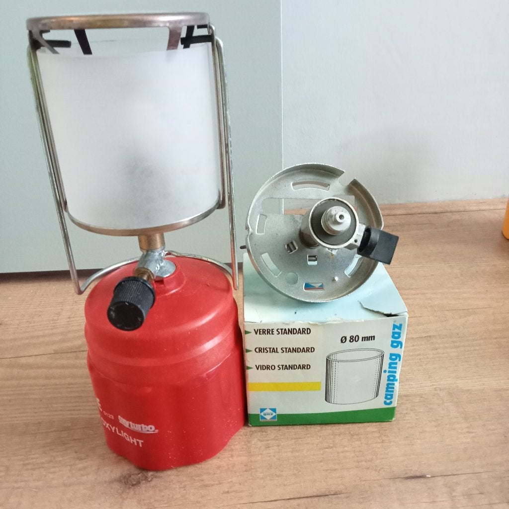 Camping gaslamp, Caravans en Kamperen, Kampeeraccessoires, Ophalen of Verzenden, Gebruikt