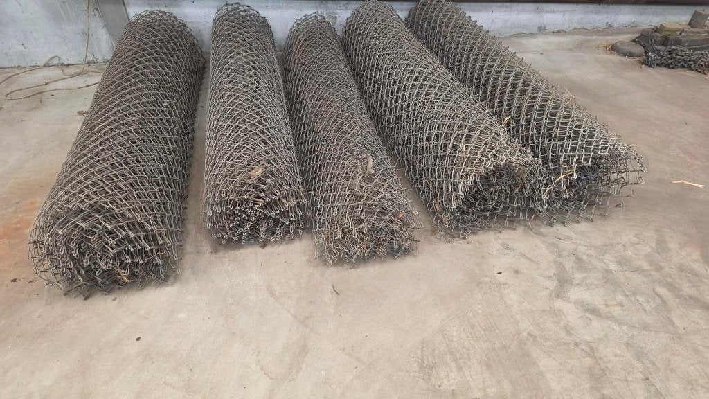 Harmonicagaas 50 x50 x 3,6 mm, 2m hoog, gegalvaniseerd zwaar, Tuin en Terras, Gaas en Draad, Ophalen of Verzenden, Zo goed als nieuw