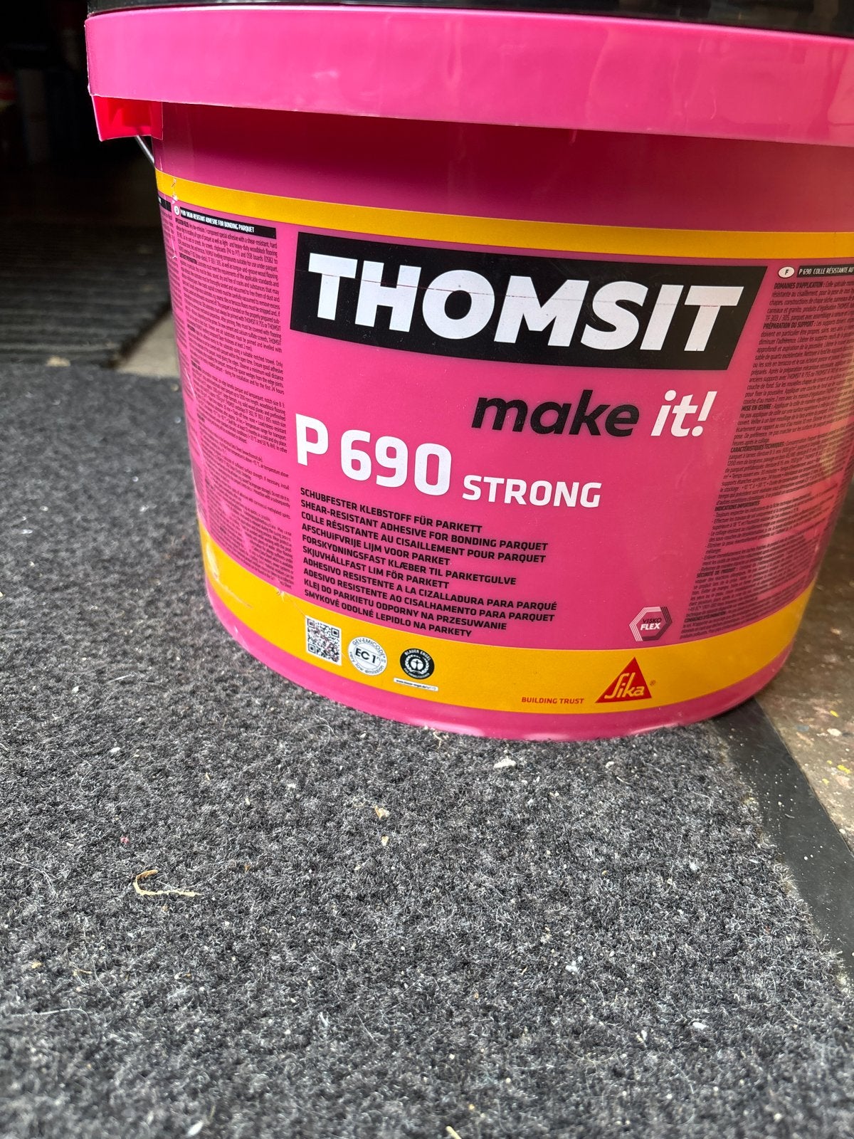 Thomsit P 690 Strong Parketlijm - Nieuw, Ophalen, Nieuw, Overige materialen, Parket