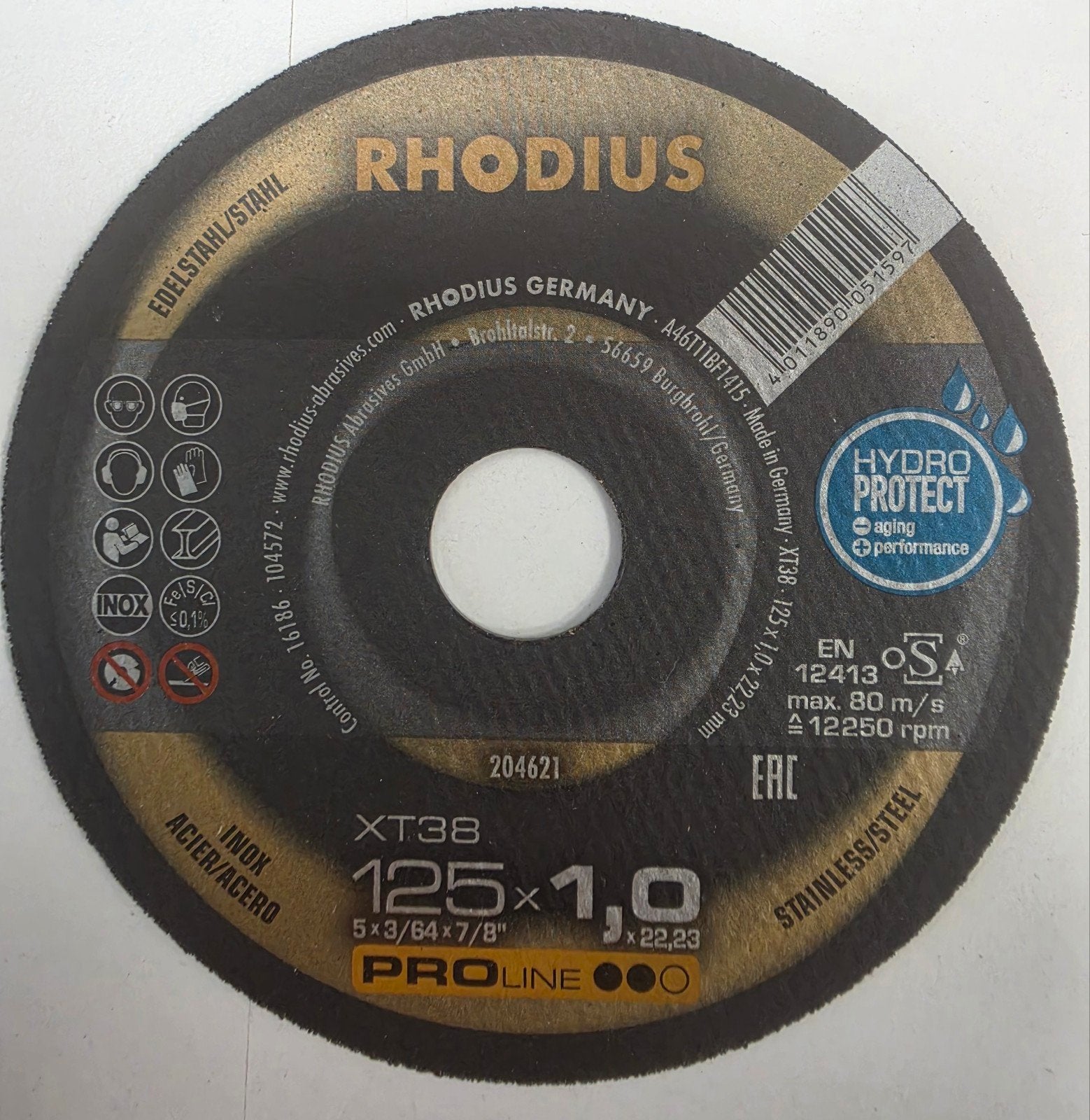 Rhodius XT38 Doorslijpschijf 125x1,0mm RVS Inox Staal 50stuk, Ophalen of Verzenden, Nieuw, Overige typen