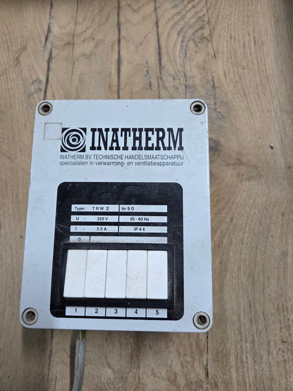 Inatherm TRW 2 Schakelaar voor verwarming/ventilatie, Ophalen of Verzenden