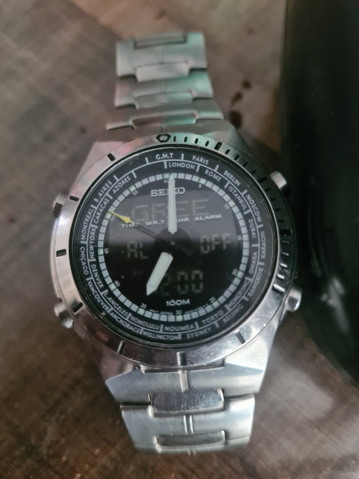 nog een oude seiko, Ophalen of Verzenden, Staal, Seiko