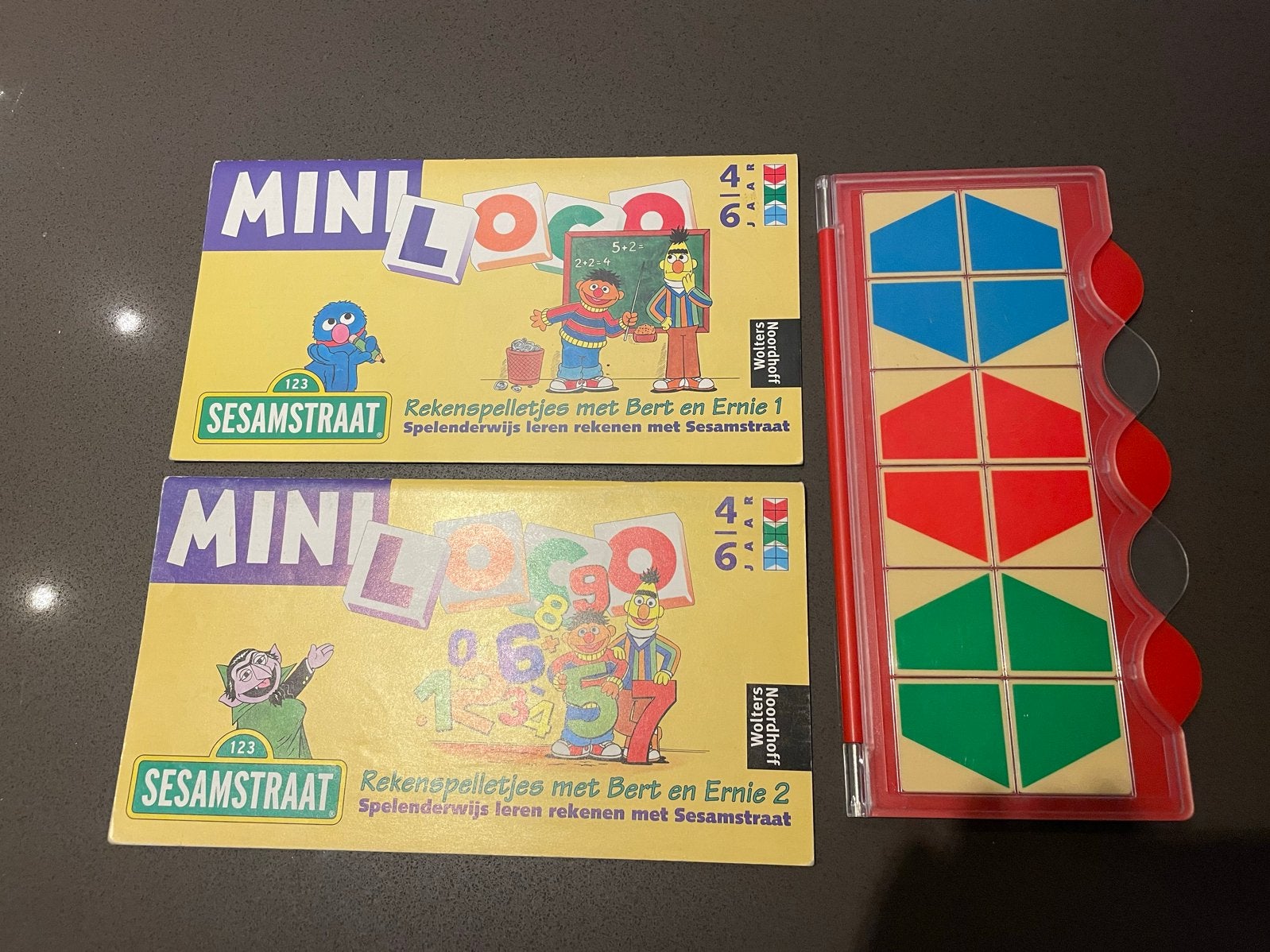 Sesamstraat Mini Loco Rekenspelletjes Bert en Ernie, Ophalen of Verzenden, Gebruikt, Rekenen