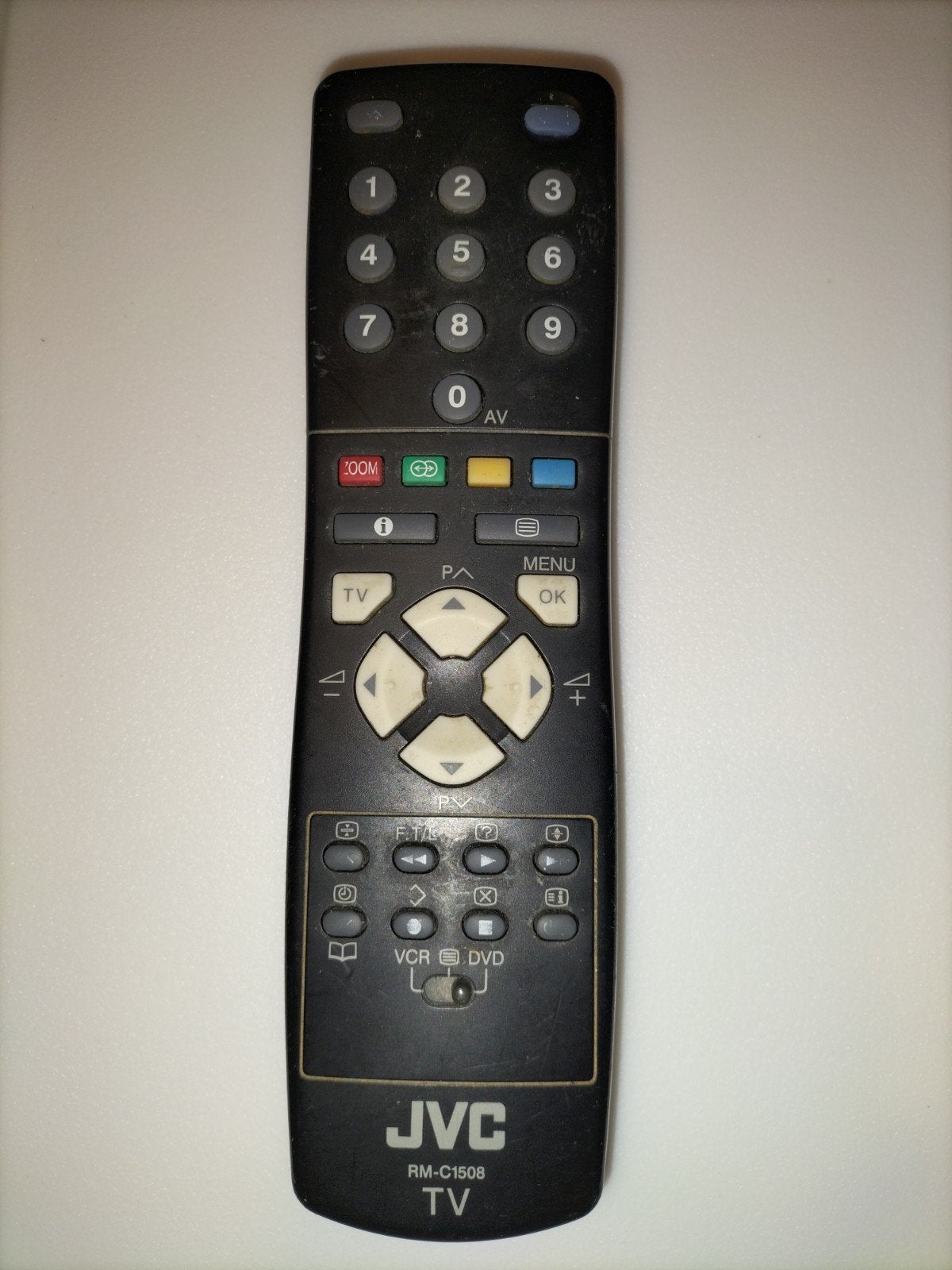 Originele JVC RM-C1508 Afstandsbediening voor TV/VCR/DVD, Ophalen of Verzenden, Gebruikt, Origineel, Tv
