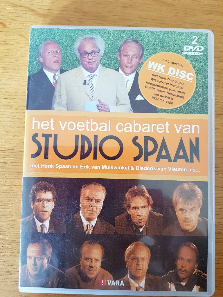 het voetbal cabaret van studio spaan, Cd's en Dvd's, Alle leeftijden, Ophalen of Verzenden, Zo goed als nieuw, Tv-programma of Sketches