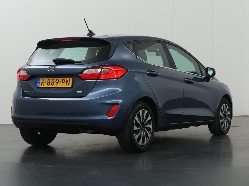 Ford Fiesta 1.0 EcoBoost Hybrid Titanium | Navigatie | Cruis, Voorwielaandrijving, Gebruikt, 1133 kg, Blauw