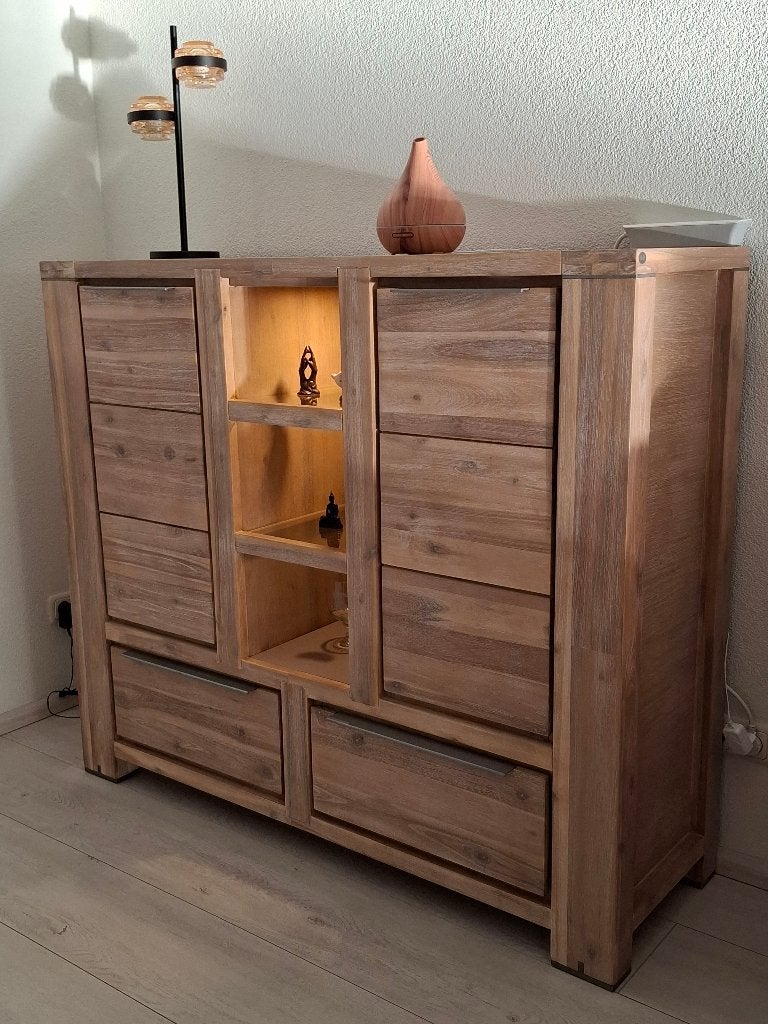 Henders & Hazel Buckley Highboard kast, Ophalen, Gebruikt, 25 tot 50 cm, Overige houtsoorten